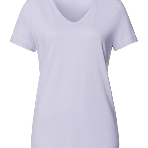 Sleep And Lounge Relaxed V-Neck Top | Purple Heather 74842-2474