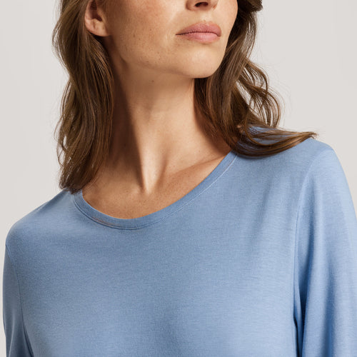 74844 Sleep And Lounge Long Sleeve Shirt - 2533 Endless Blue