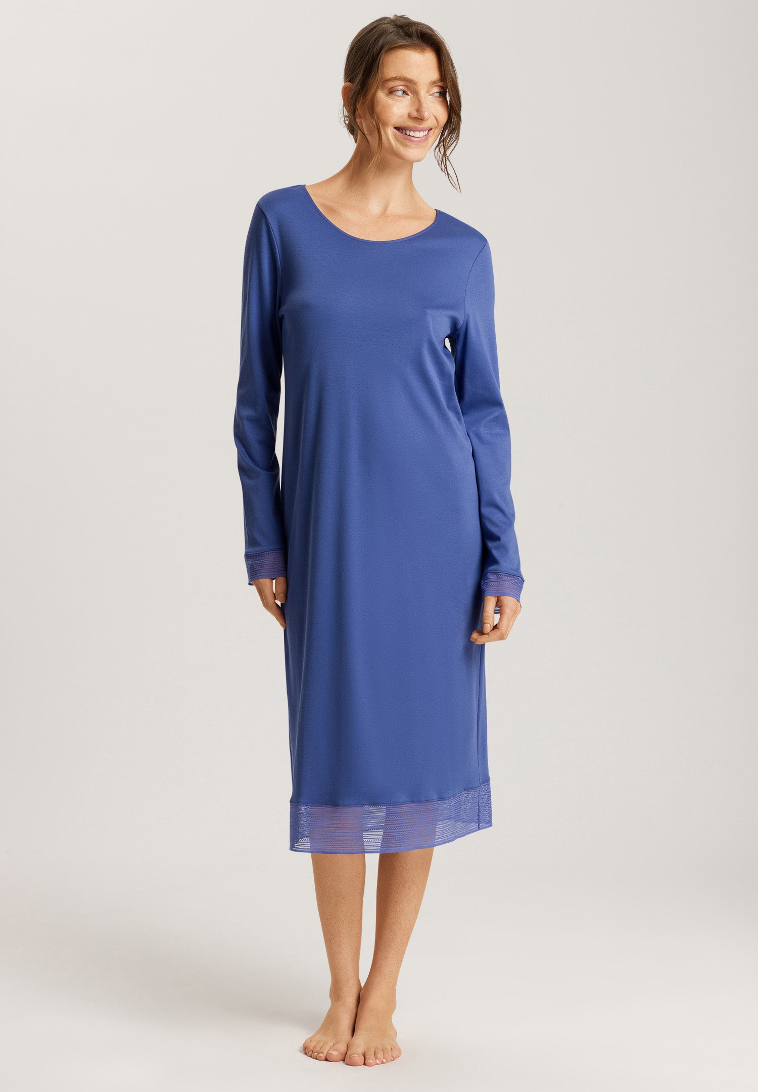 74878 Sophie Long Sleeve Nightgown 110cm - 2546 Blue Horizon