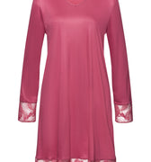 74885 Eva Long Sleeve Nightgown 95cm - 2414 Rose Wine