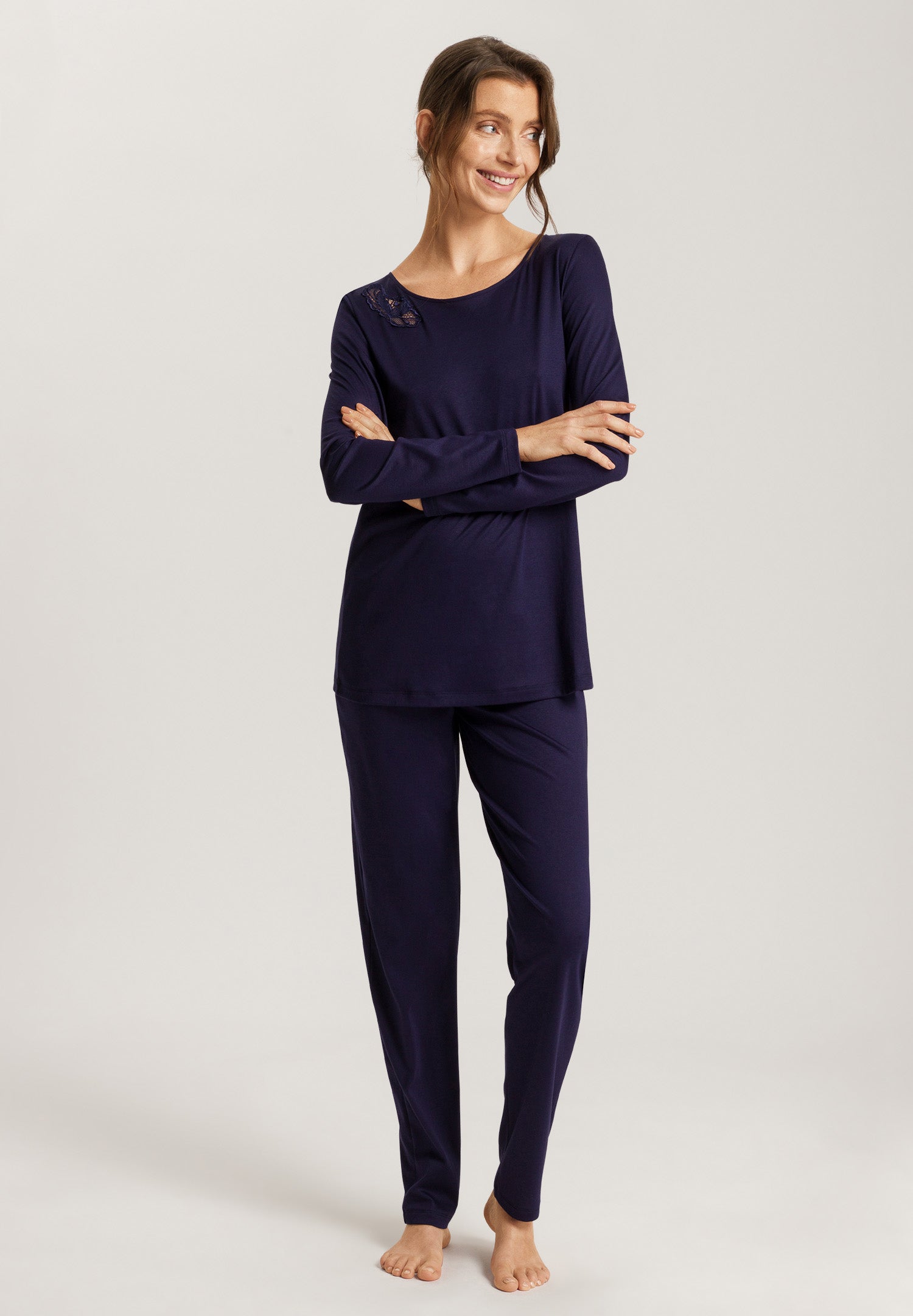 74894 Anne Long Sleeve Pajama Set - 2621 Evening Blue