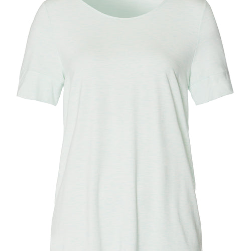 Natural Elegance Flowy Round Neck Top | Vapor Melange 74902-3011