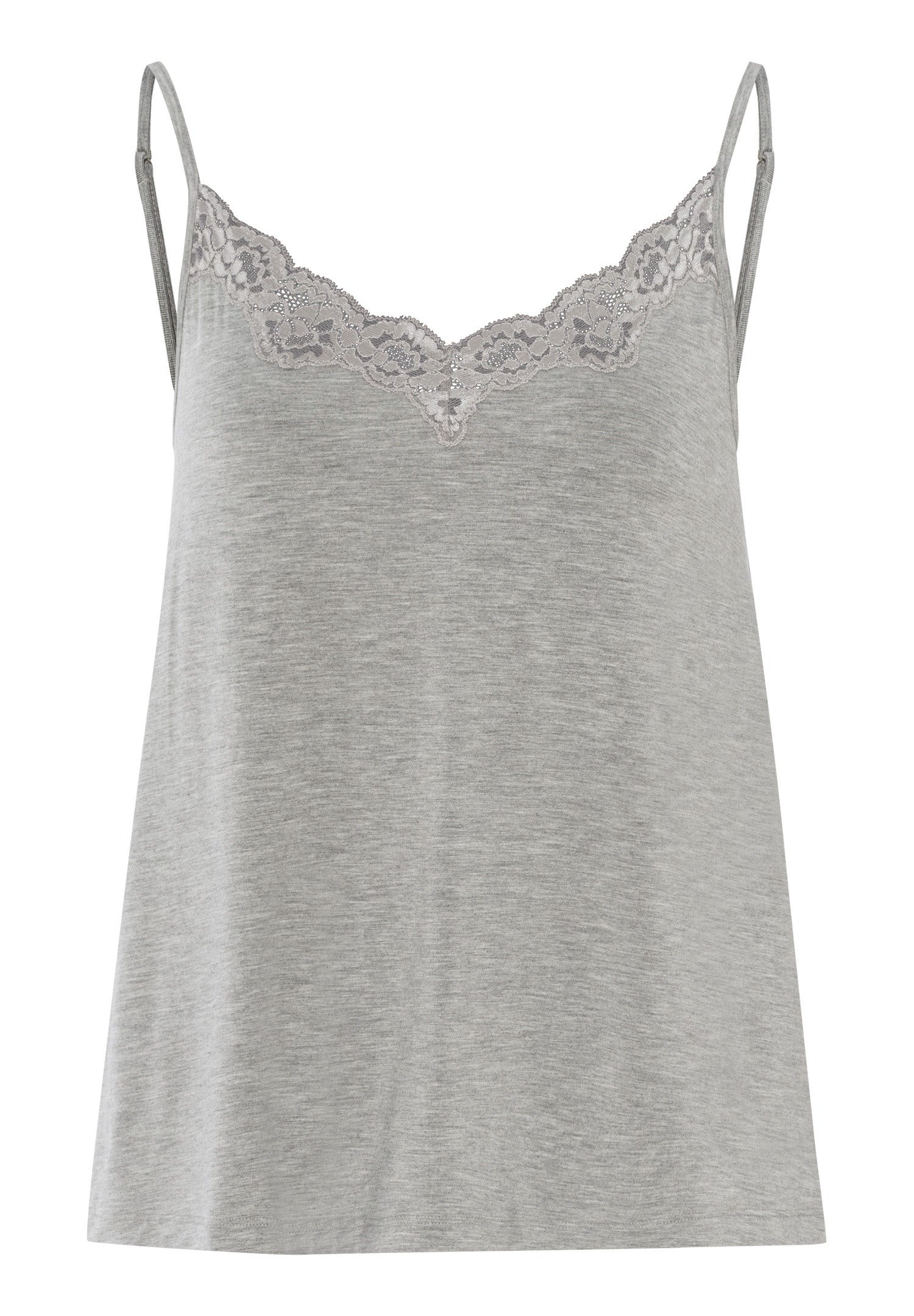 74904 SPAGHETTI CAMI - 958 Grey Melange