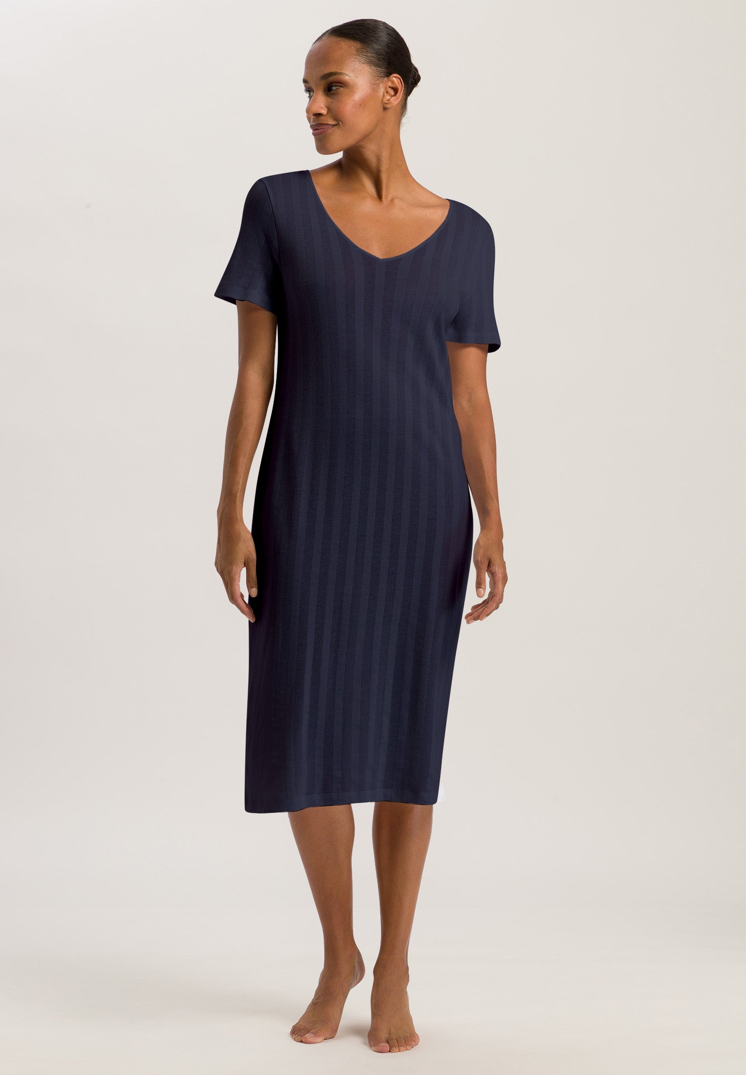 74907 Simone S/Slv Nightgown - 1610 Deep Navy