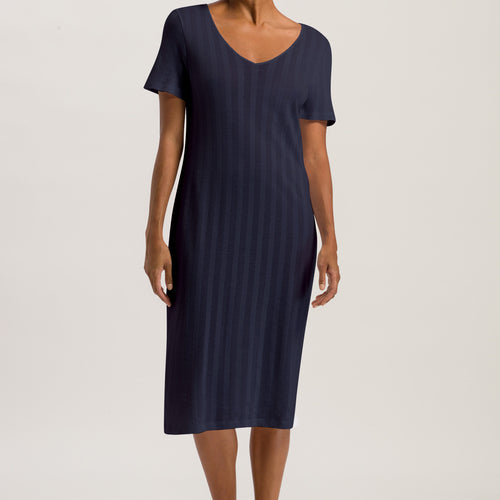 74907 Simone S/Slv Nightgown - 1610 Deep Navy