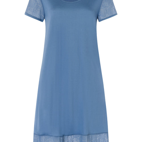 74917 S/SLV NIGHTGOWN - 2515 Dusty Blue