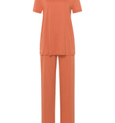 74923 S/Slv Pajama - 2294 Apricot Brandy