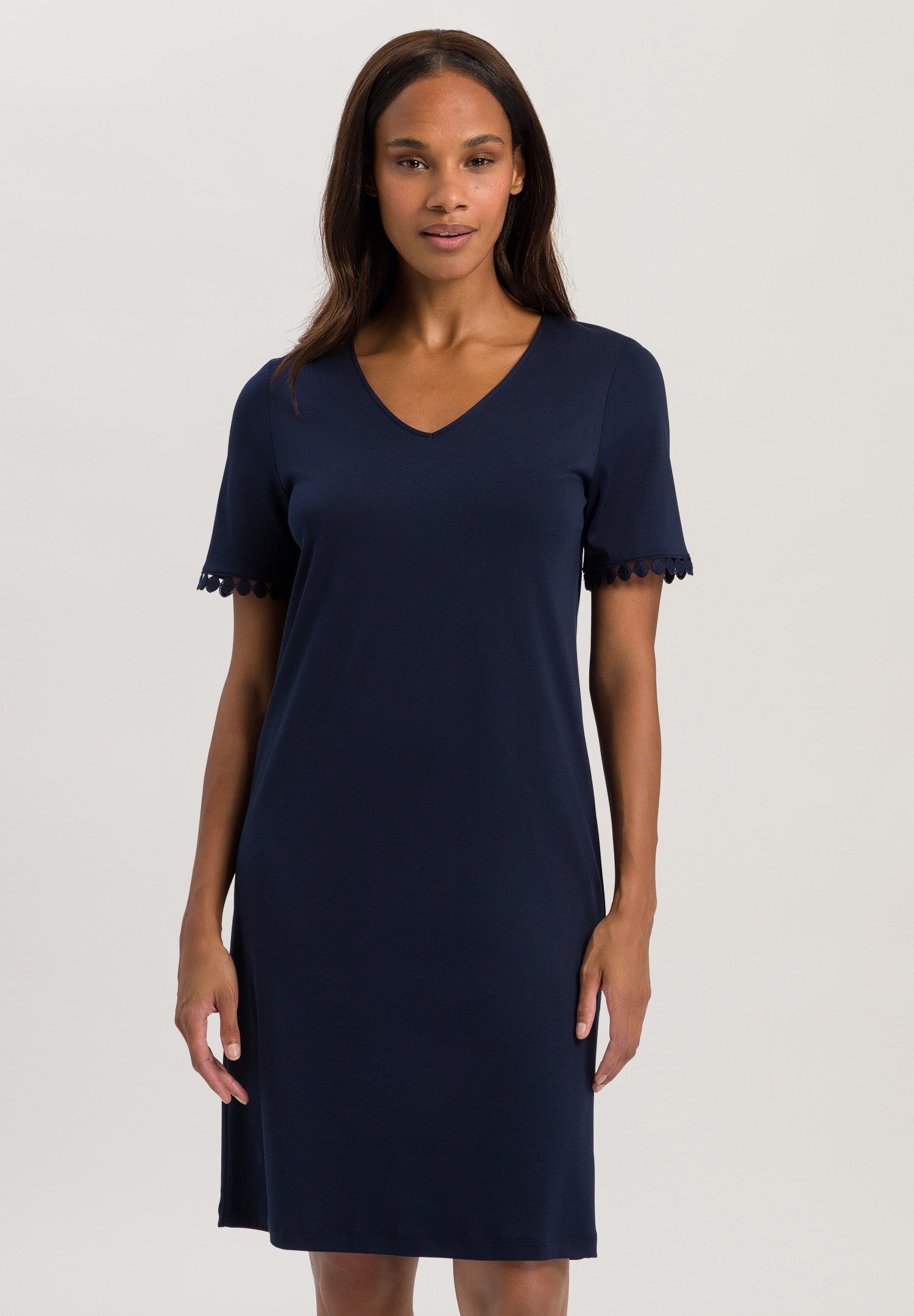 74932 S/SLV NIGHTGOWN - 1610 Deep Navy