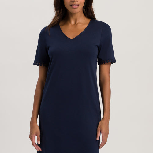 74932 S/SLV NIGHTGOWN - 1610 Deep Navy