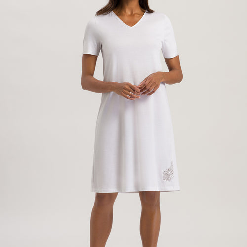 74943 S/Slv Nightgown - 101 White