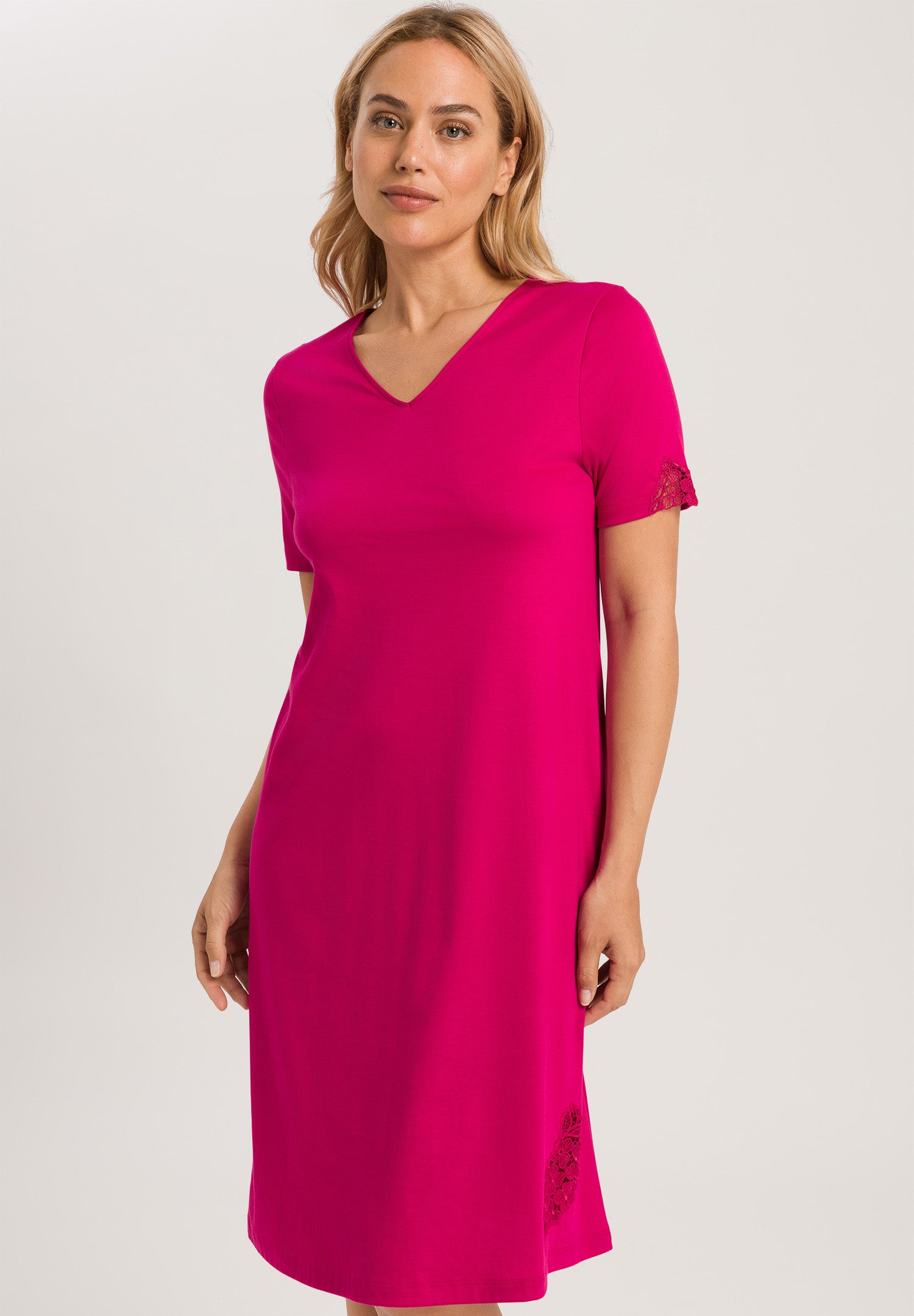 74943 S/Slv Nightgown - 2462 Fuchsia