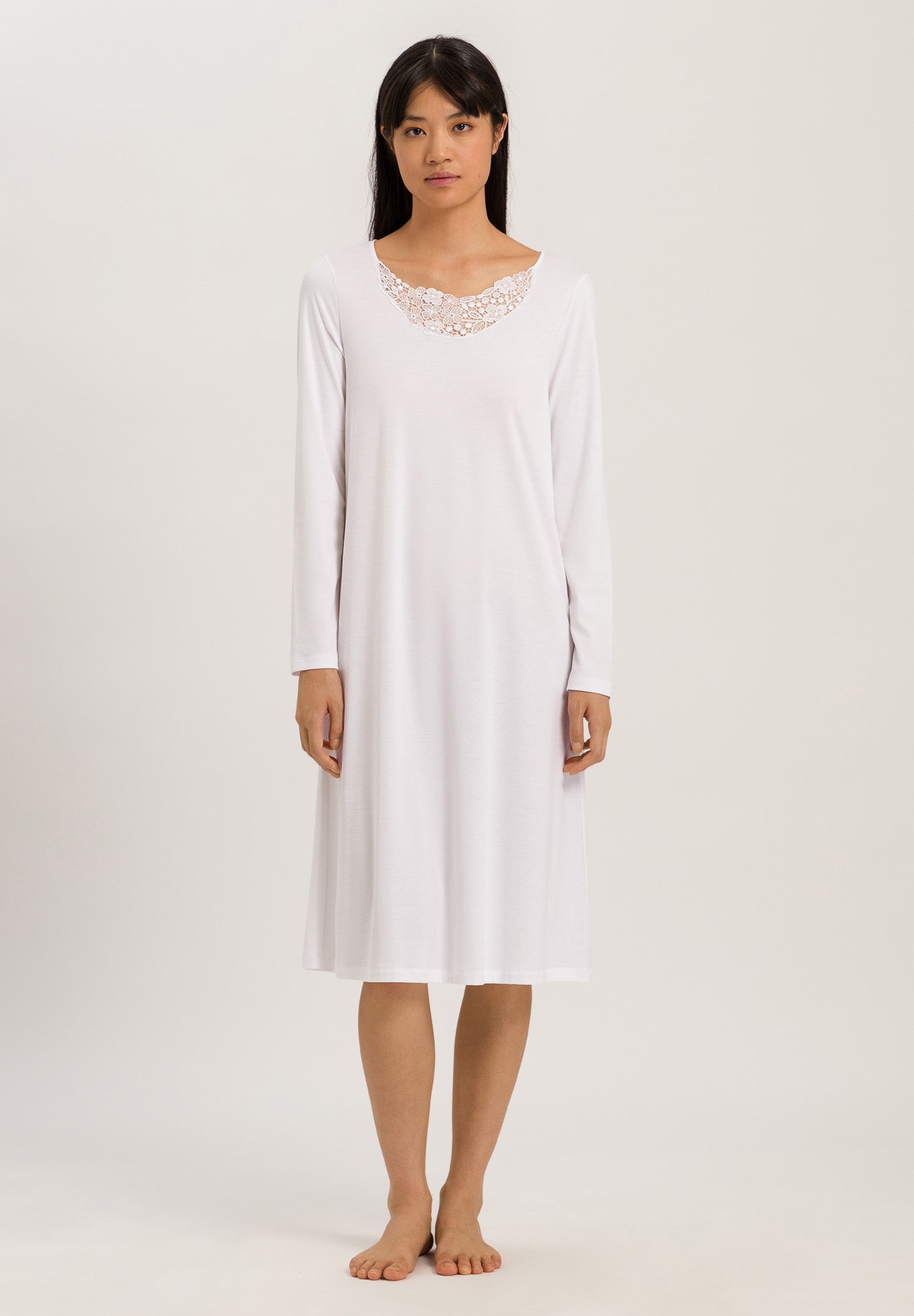 74944 L/Slv Nightgown - 101 White