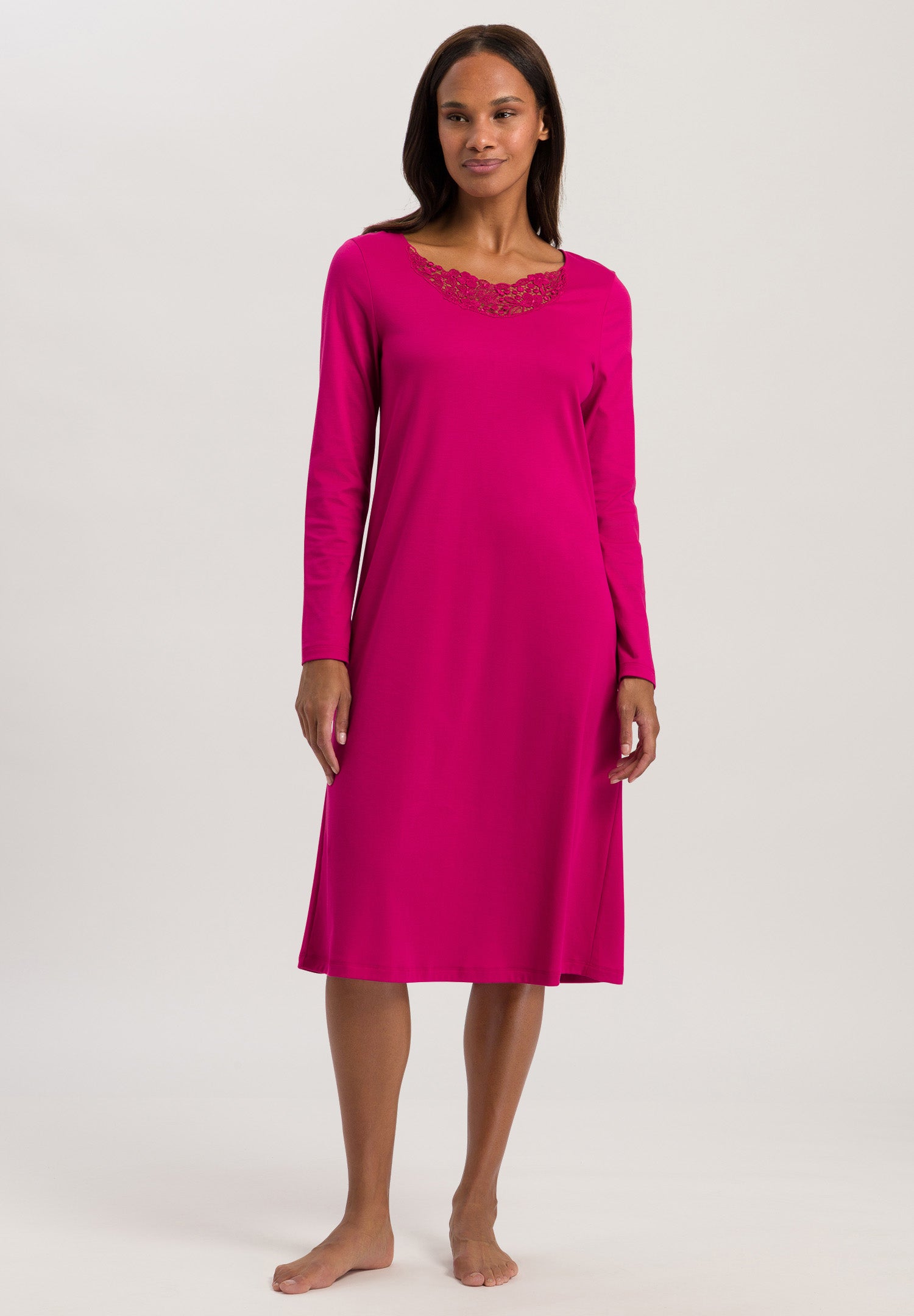 74944 L/Slv Nightgown - 2462 Fuchsia