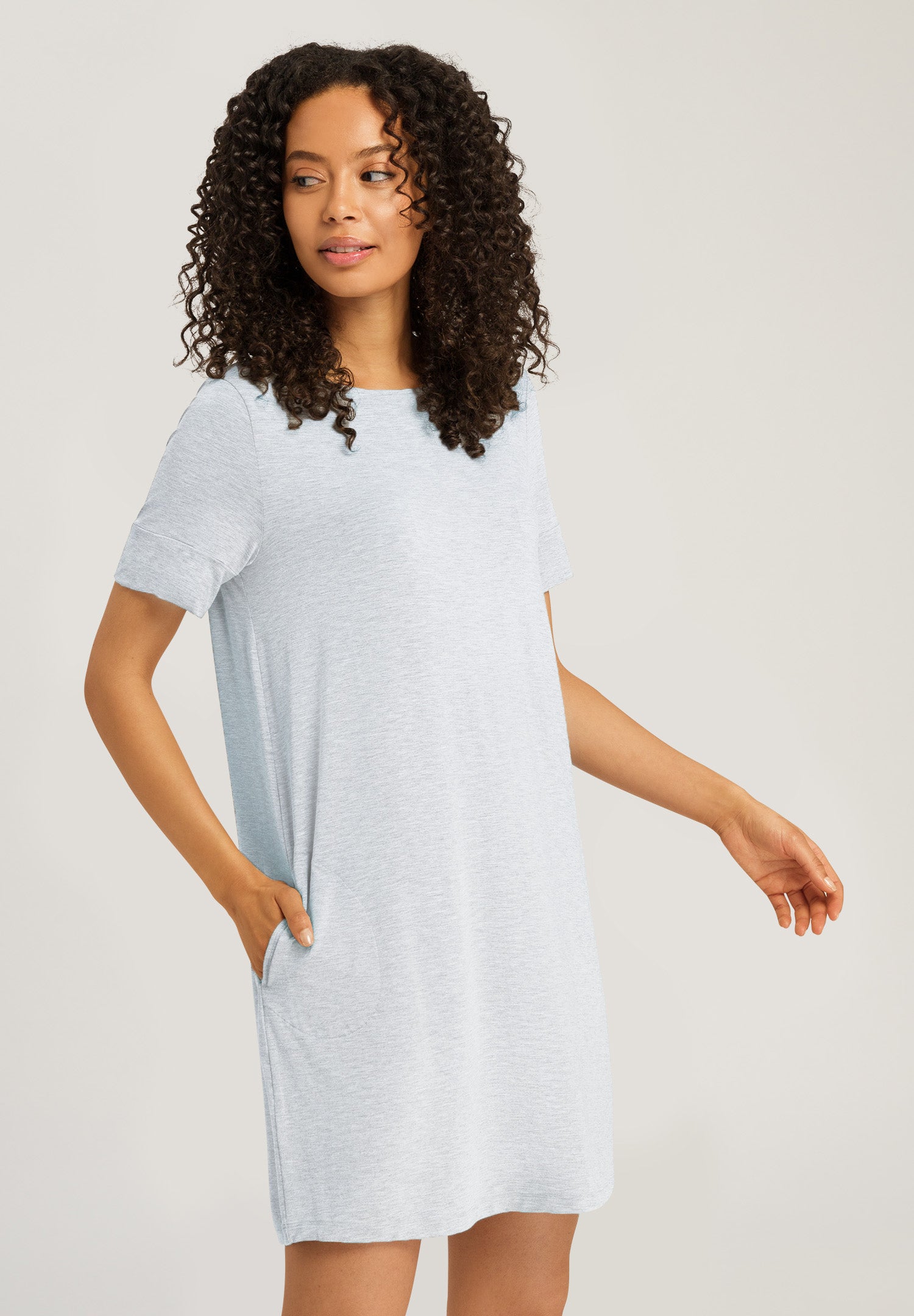 74949 Natural Elegance S/SLV NIGHTDRESS 90CM - 2503 Whispering Blue