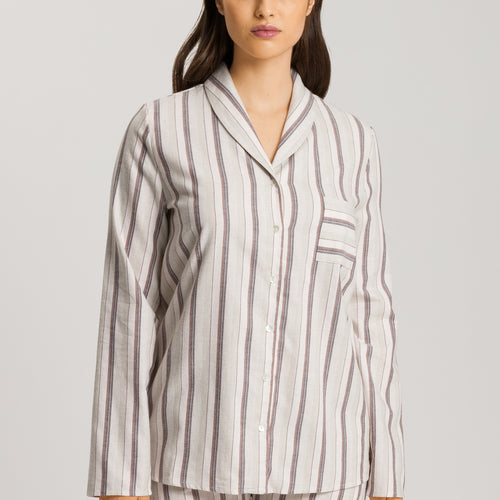 74967 Loungy Nights Long Sleeve Shirt - 2165 Meraki Stripe