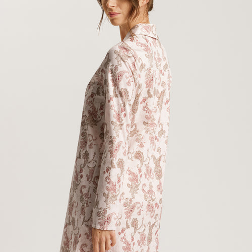 74970 Loungy Nights Long Sleeve Nightgown 90cm - 2869 Rose Paisley