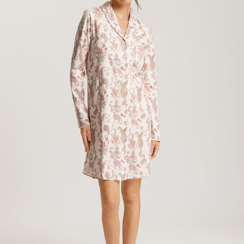 74970 Loungy Nights Long Sleeve Nightgown 90cm - 2869 Rose Paisley