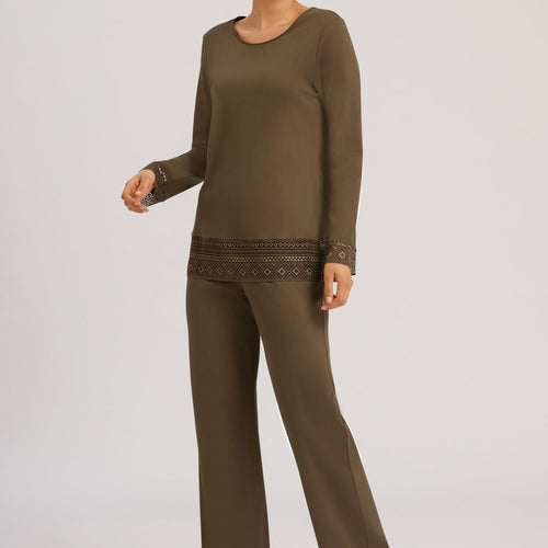 74982 Jona L/Slv Pajama - 1775 Olive