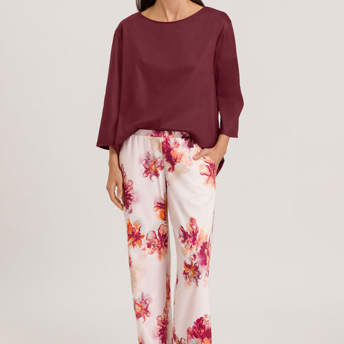 74984 Eleni 3/4 Sleeve Shirt - 2423 Ruby Wine