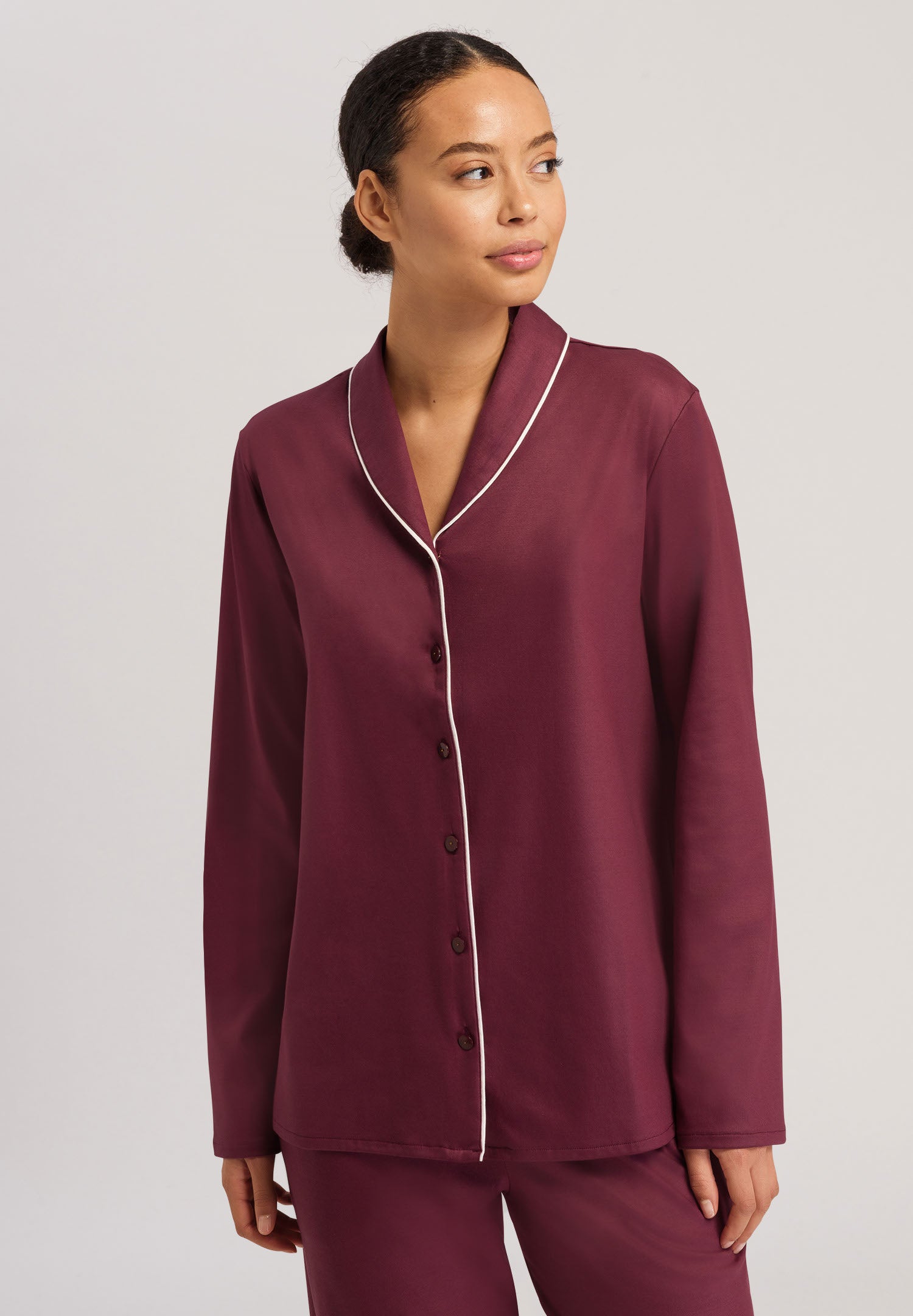 74985 Eleni L/Slv Shirt - 2423 Ruby Wine