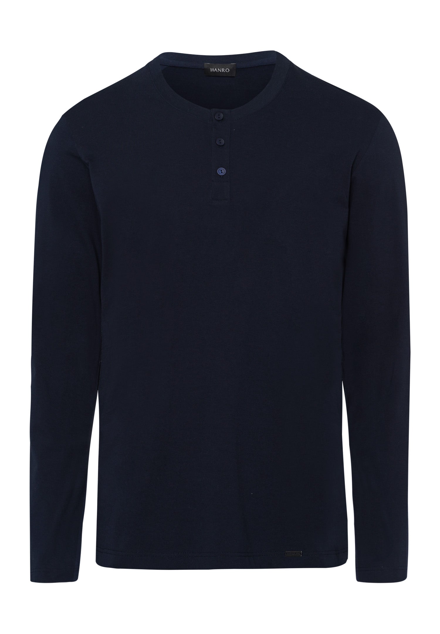 75046 Living Shirts Long Sleeve Henley - 1610 Deep Navy