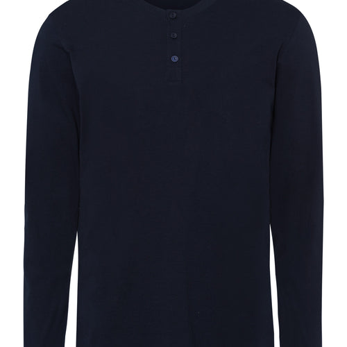 75046 Living Shirts Long Sleeve Henley - 1610 Deep Navy