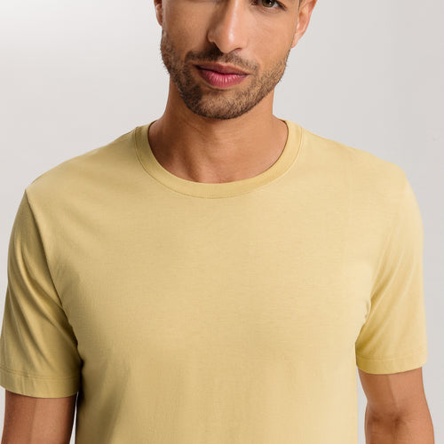 Living Shirts Jersey Cotton Crew Neck T-Shirt | Straw 75050-2248