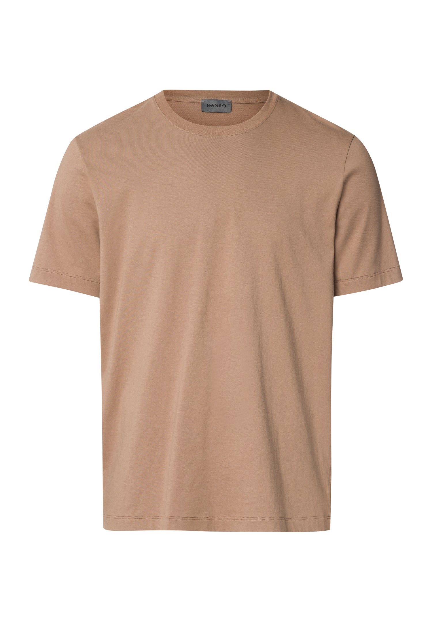 Living Shirts Jersey Cotton Crew Neck T-Shirt | Portabella Beige 75050-2823