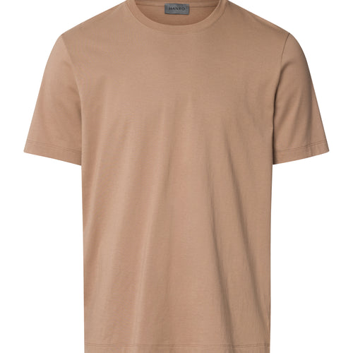 Living Shirts Jersey Cotton Crew Neck T-Shirt | Portabella Beige 75050-2823