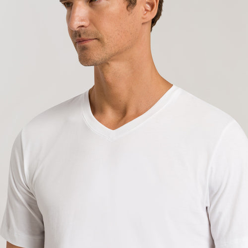 75051 Living Shirts Short Sleeve V-Neck Shirt - 101 White