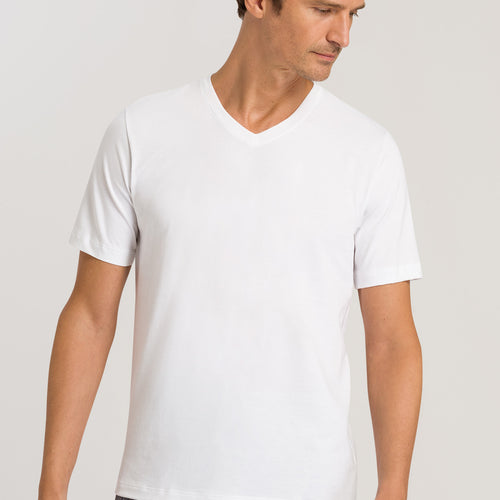 75051 Living Shirts Short Sleeve V-Neck Shirt - 101 White