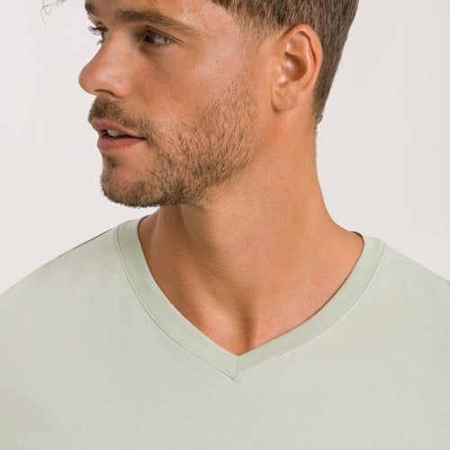 75051 Living Shirts Short Sleeve V-Neck Shirt - 2168 Mineral Green