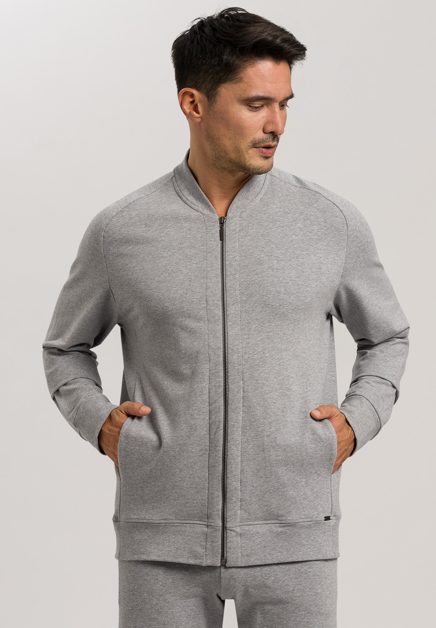 75076 Living Zip Jacket - 1036 Grey Melange