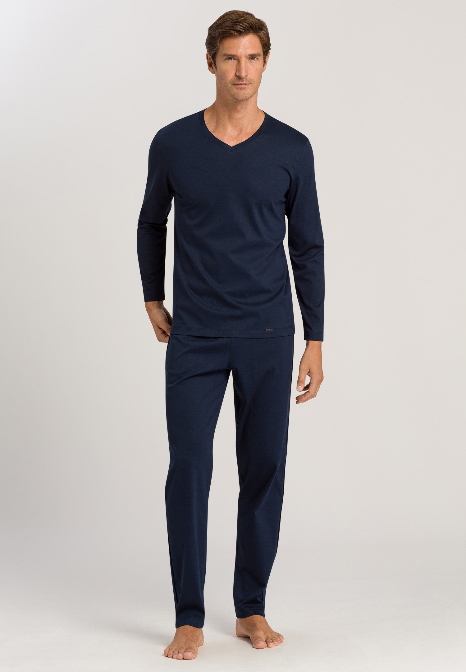 75109 Night Selection Long Sleeve Pajama Set - 1610 Deep Navy