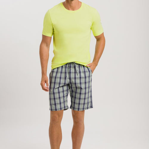 75117 Night & Day SHORT WOVEN PANT - 2873 Green Check