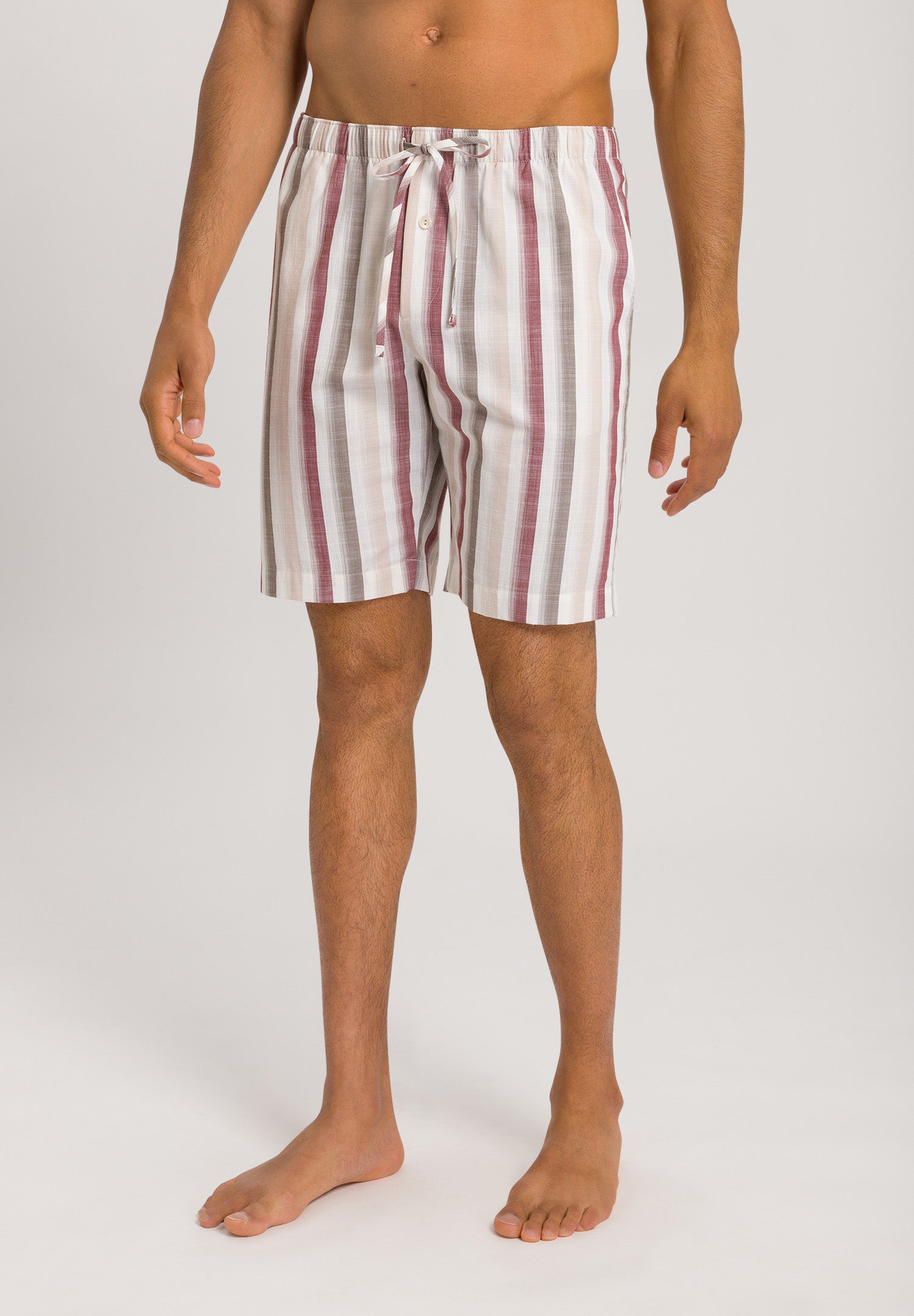 75117 Night & Day SHORT WOVEN PANT - 2876 Russet Beige Stripe