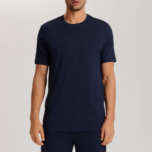 Night & Day Soft Cotton Crew Neck T-Shirt | Deep Navy 75430-1610