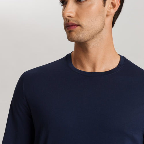 Night And Day 	cotton Crew Neck Top | Deep Navy 75431-1610