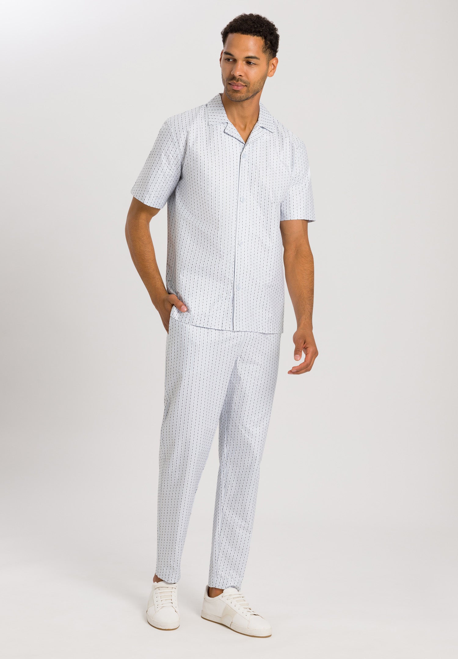 75766 S/SLV PAJAMA - 2874 Hanro Stripe