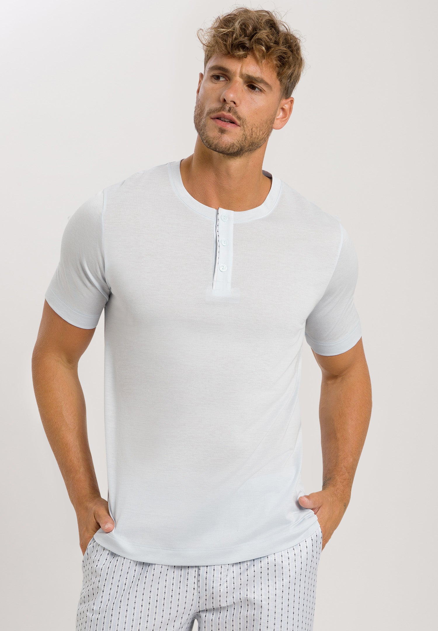 75768 S/SLV HENLEY - 1594 Glassy Blue