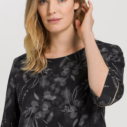 76160 Lilova Woven 3/4 Sleeve Shirt - 2987 Mystic Shadow