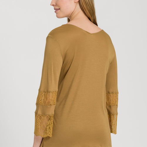 76166 Lilova Knit 3/4 Sleeve Shirt - 1246 Gold