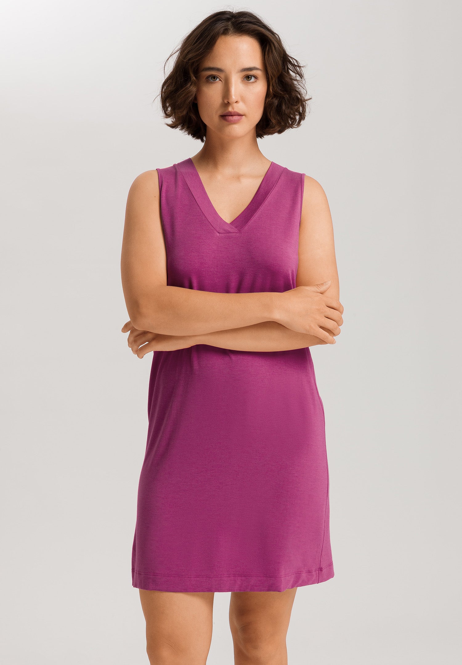 Champagne V-Neck Tank Nightgown | Very Berry 76473-1370