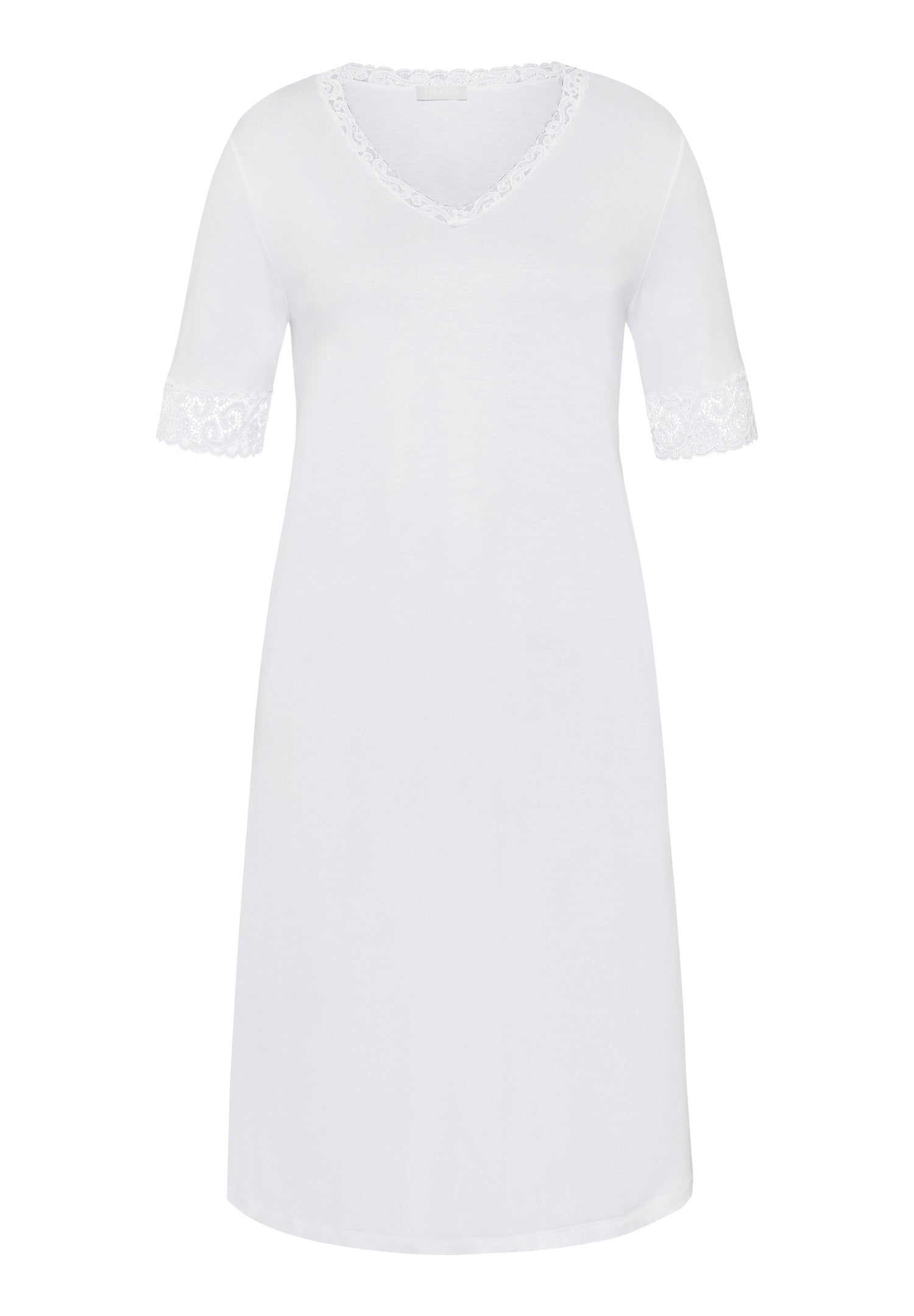 77040 Moments S/Slv Nightgown 100 Cm - 101 White