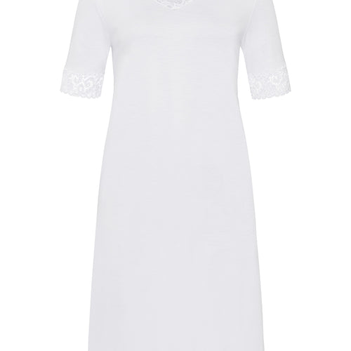 77040 Moments S/Slv Nightgown 100 Cm - 101 White