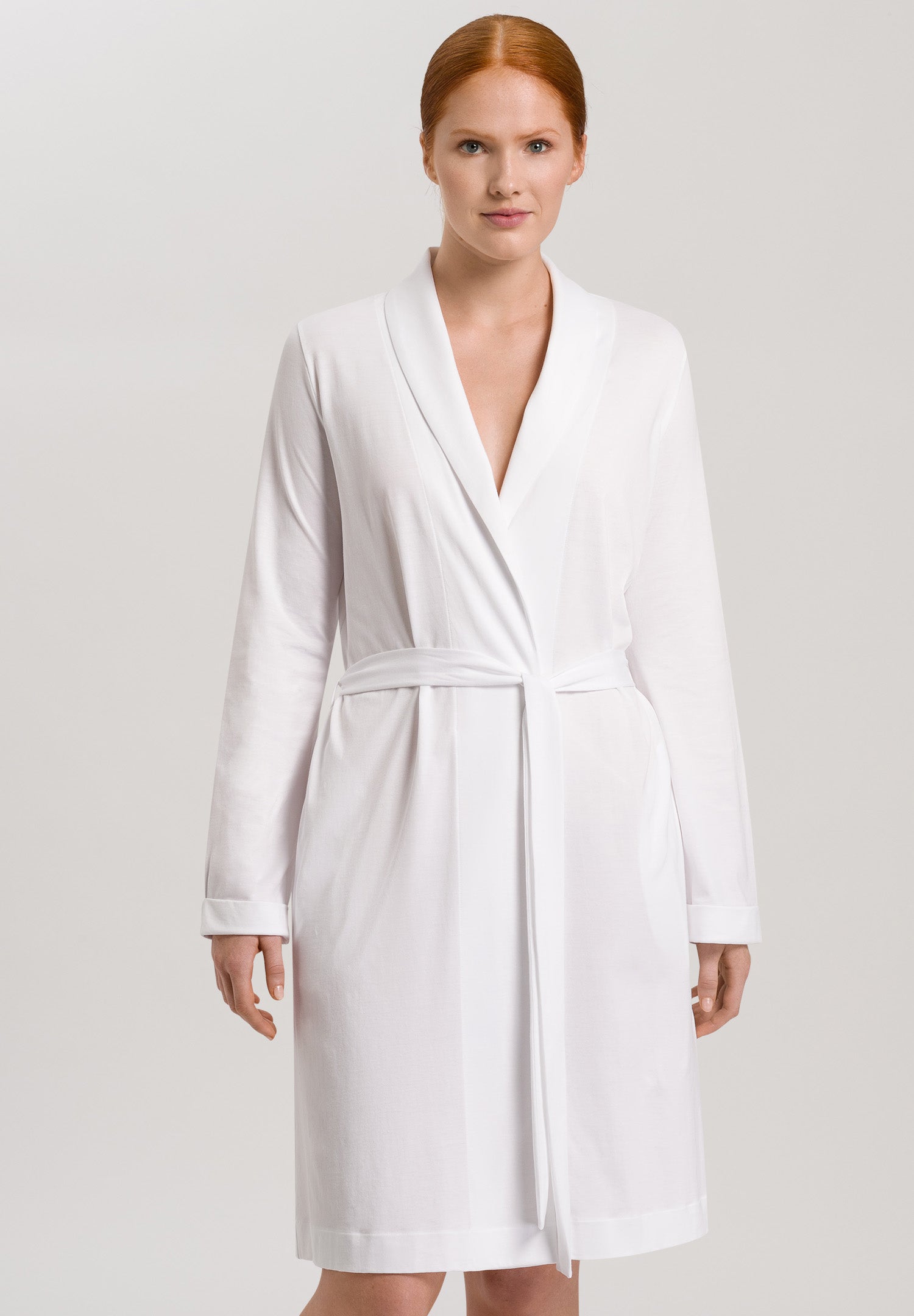 77302 Robe Selection Melange Cotton Robe - 101 White