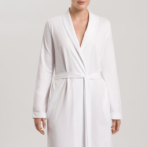 77302 Robe Selection Melange Cotton Robe - 101 White