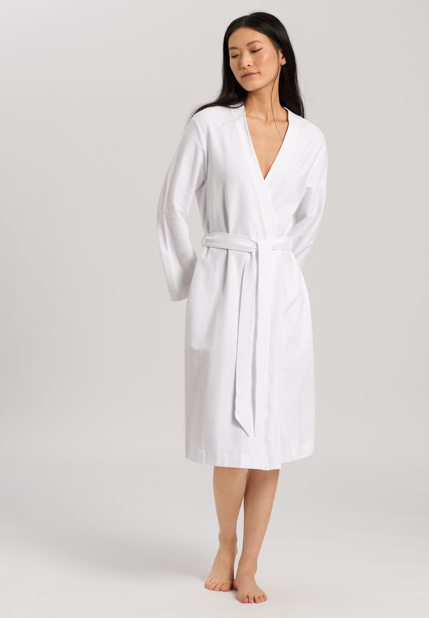 77303 Robe Selection Cotton Pique Robe - 101 White