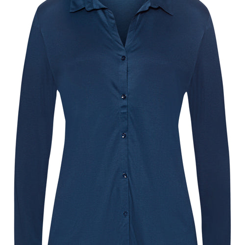 77305 Grand Central Long Sleeve Button Front Shirt - 1652 Mystic Blue