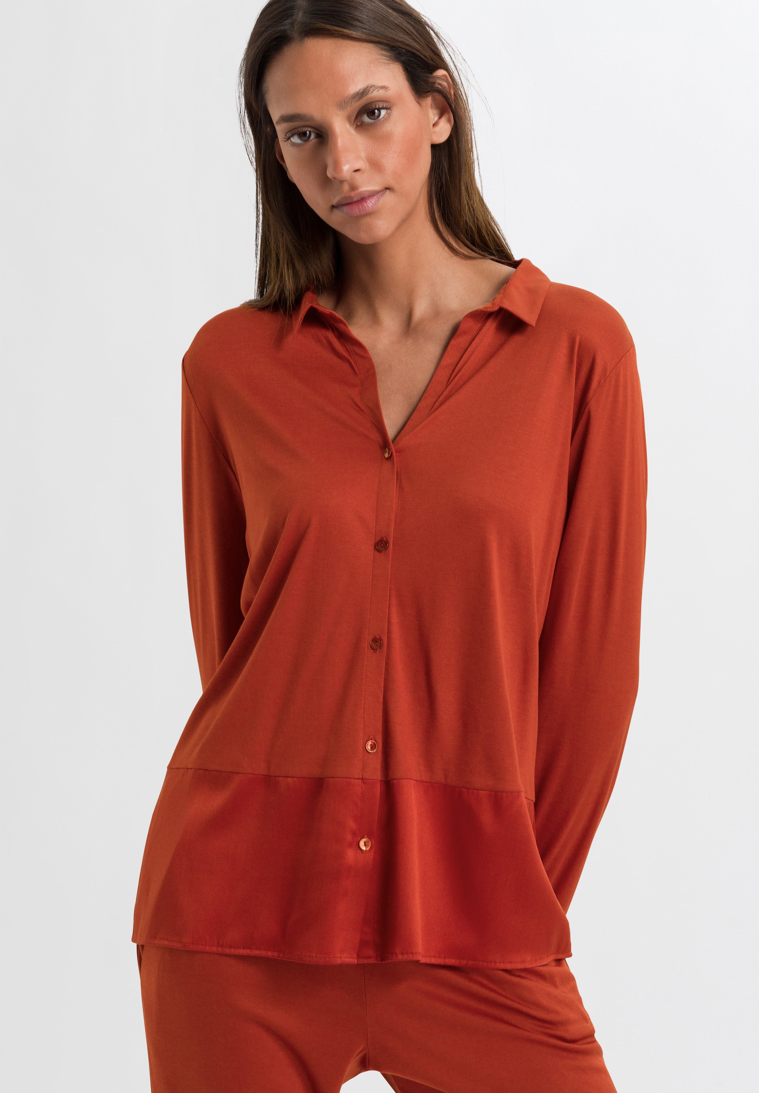 77402 Grand Central Long Sleeve Shirt - 1458 Blood Orange